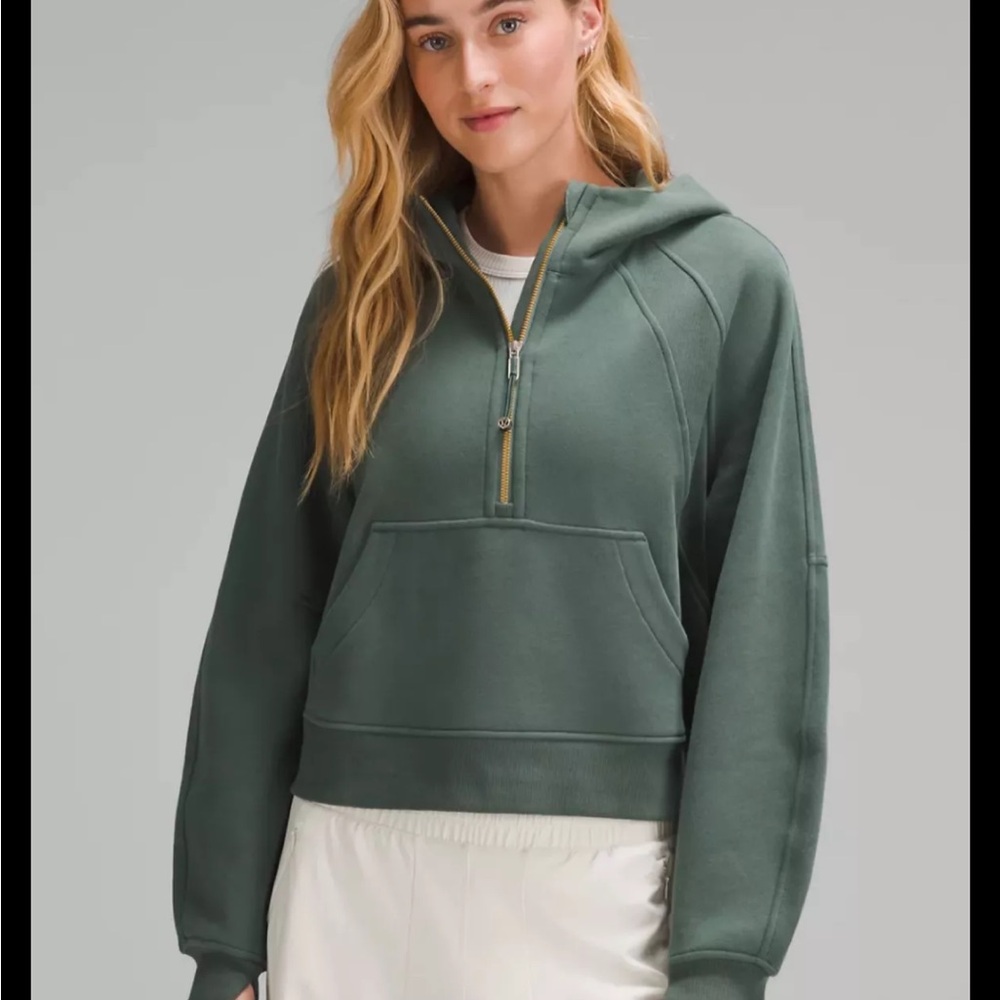 lululemon athletica Forest Green Half-Zip Hoodie